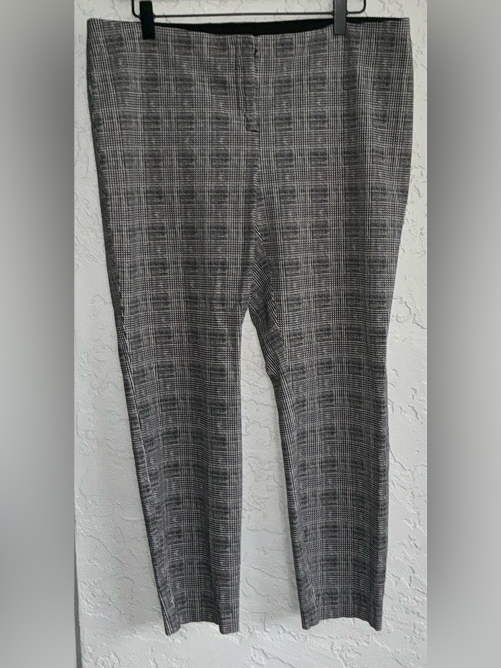 Alfani Women's Black & White Plaid Dress Pants